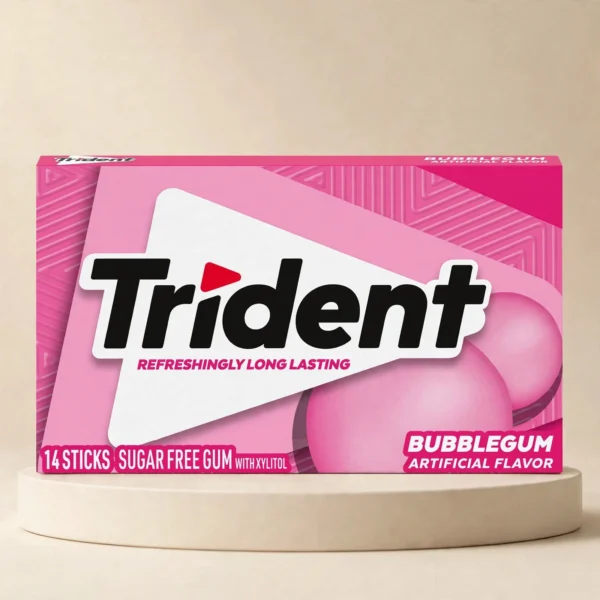 Trident Sugar Free  Bubble Gum 27g