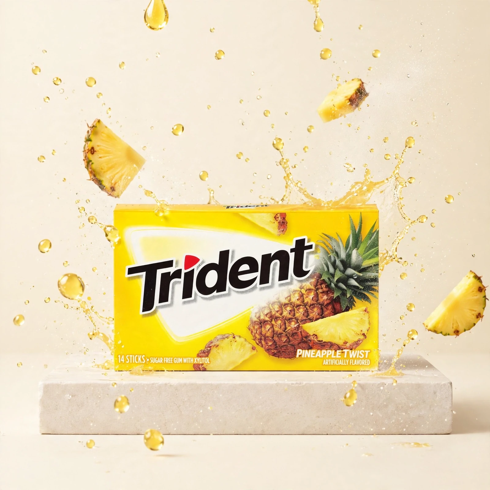 Trident Sugar Free Pine Apple Twist 27g - Image 4