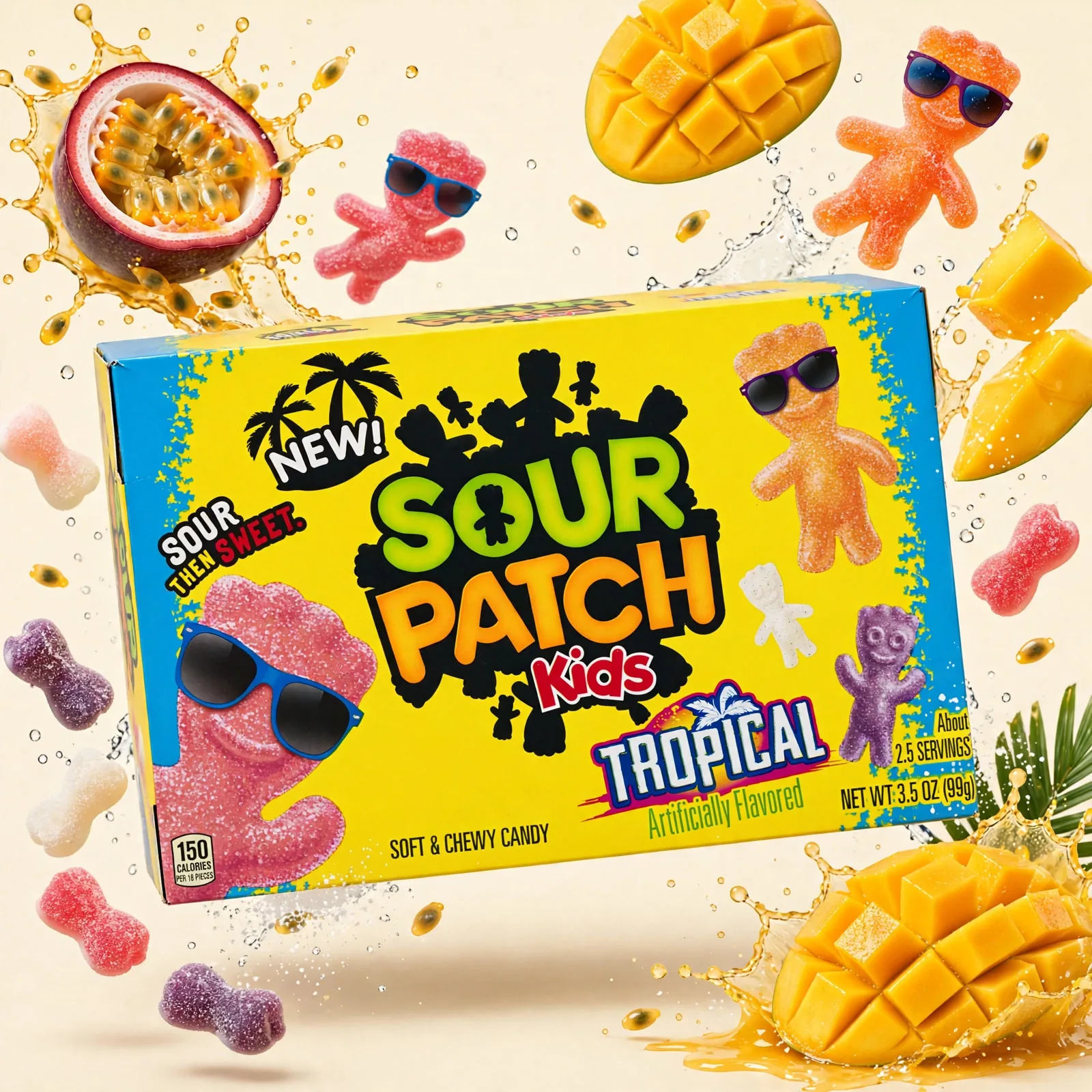 Sour Patch Kids Tropical Box 99g - Image 4
