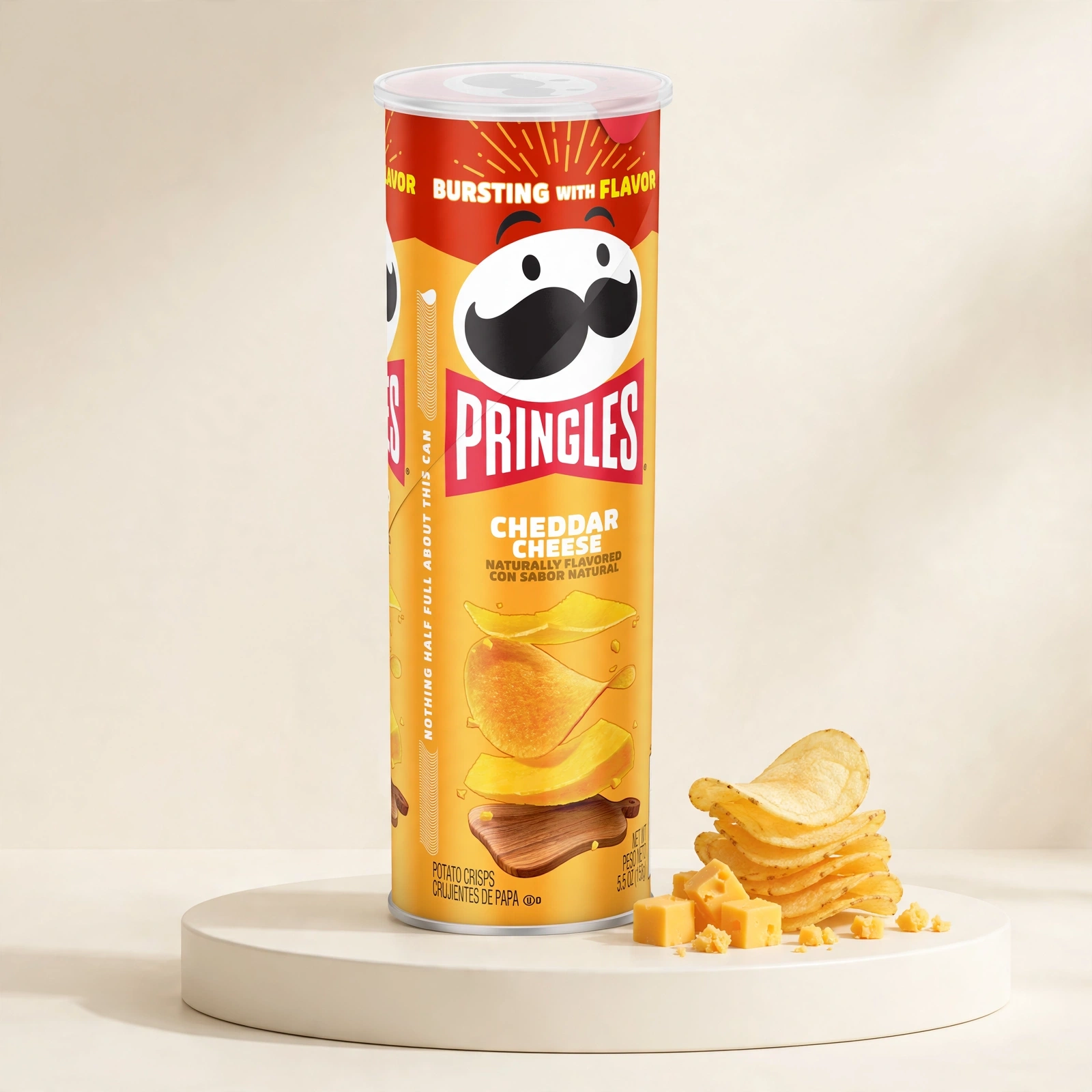 Pringles Cheddar Cheese 158g - Image 2
