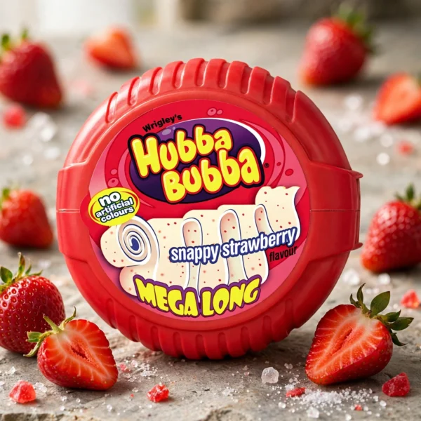 Hubba Bubba Fancy Fruit Bubble Gum Mega Long Tape 56g