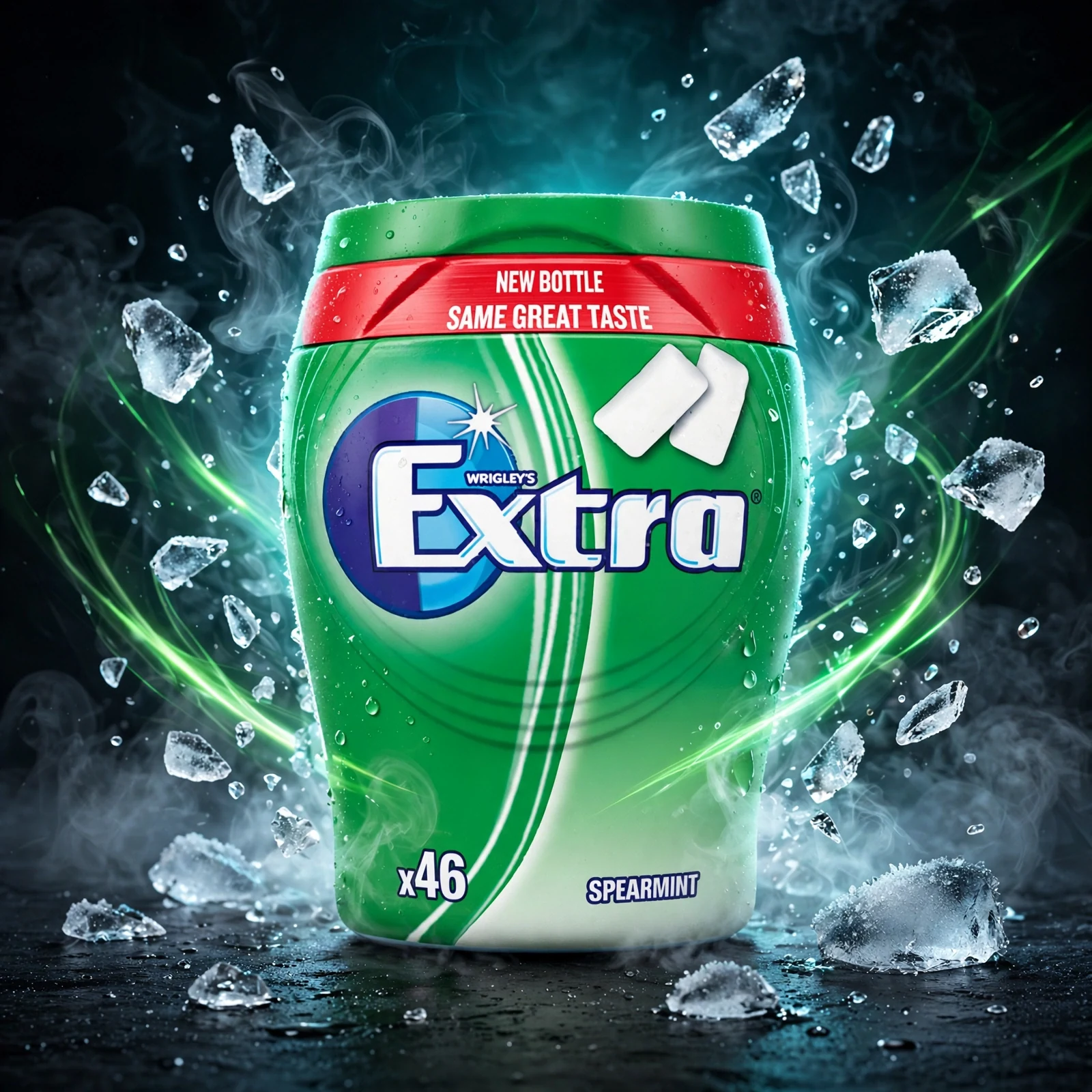 Extra Spearmint Sugar Free Chewing Gum 64g - Image 4