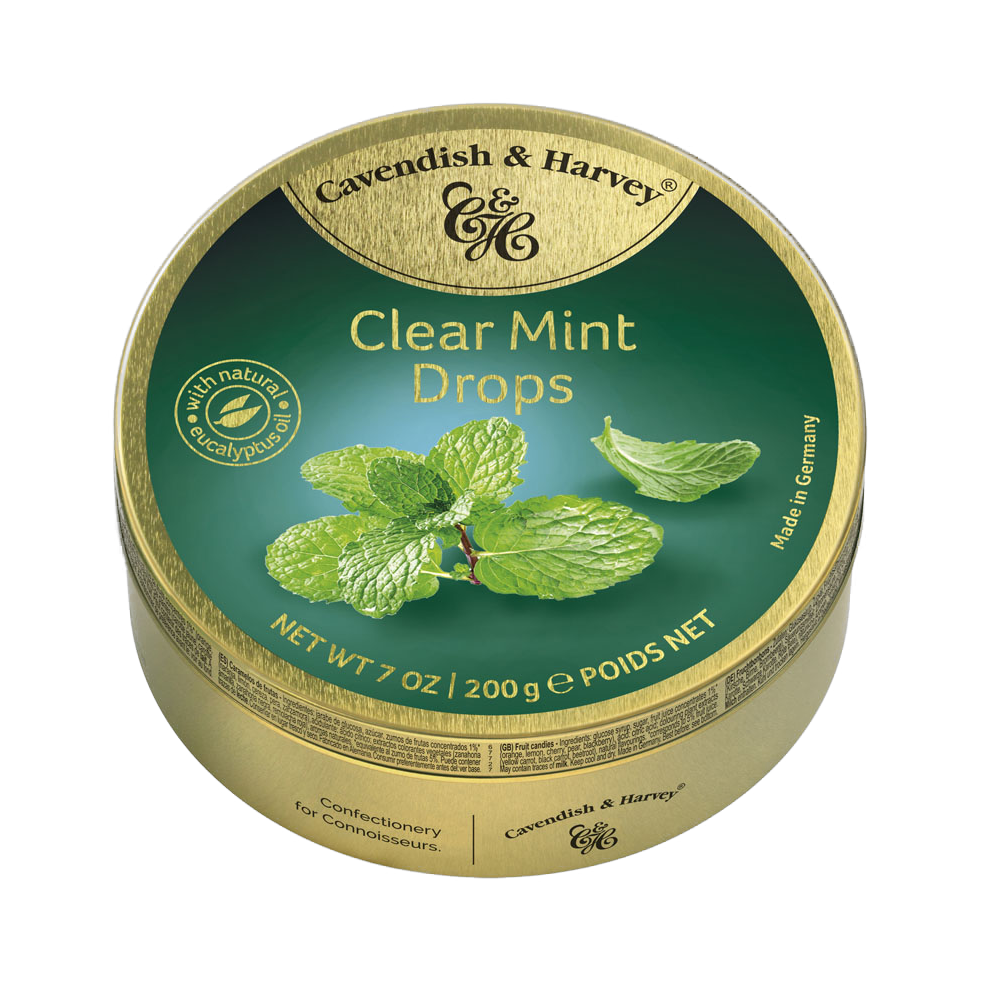 CavenDish & Harvey Clear Mint Drops 200g
