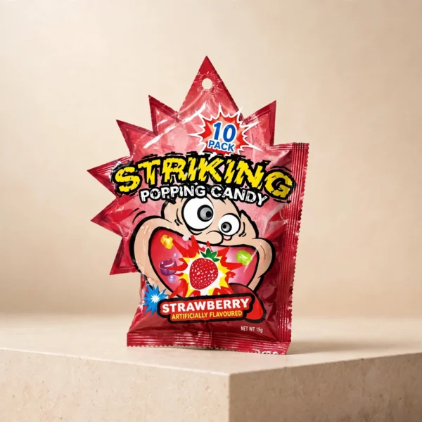 Striking Popping Candy Strawberry Flavour 15g