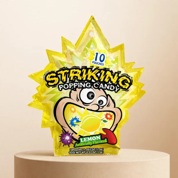 Striking Popping Candy Lemon  Flavour 15g