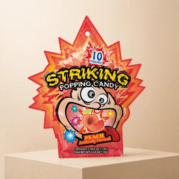 Striking Popping Candy Peach Flavour 15g