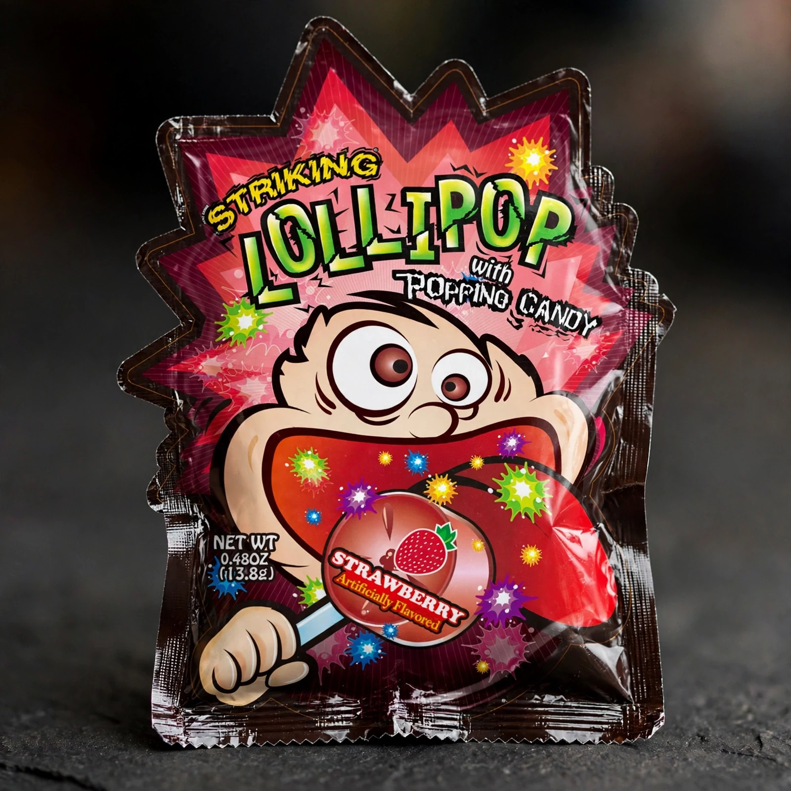 Striking Lollipop With Popping Candy Strawberry Flavour 13.8g - Image 5