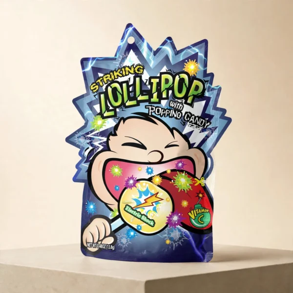 Striking Lollipop With Popping Candy Electric Shock Flavour 13.8g