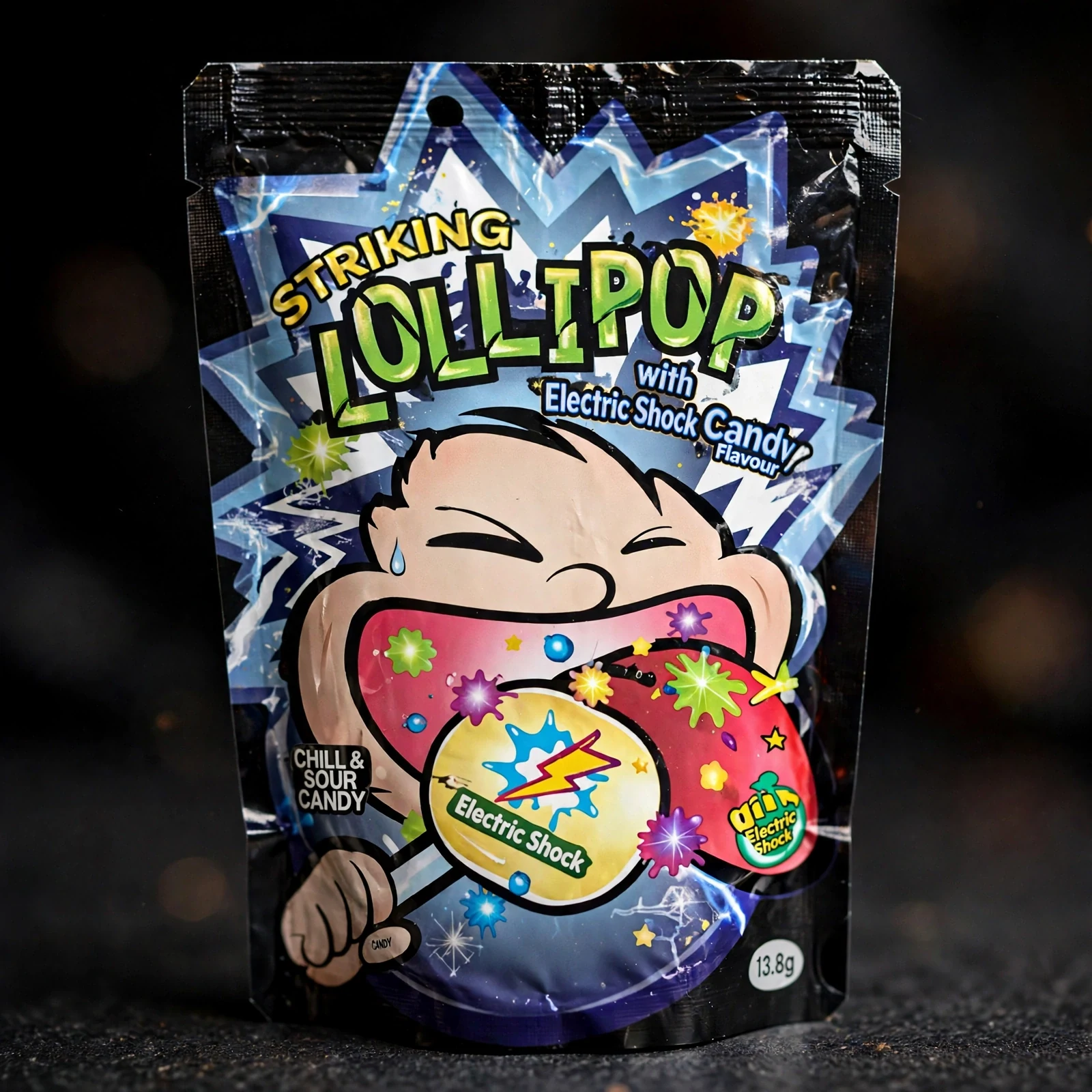 Striking Lollipop With Popping Candy Electric Shock Flavour 13.8g - Image 4