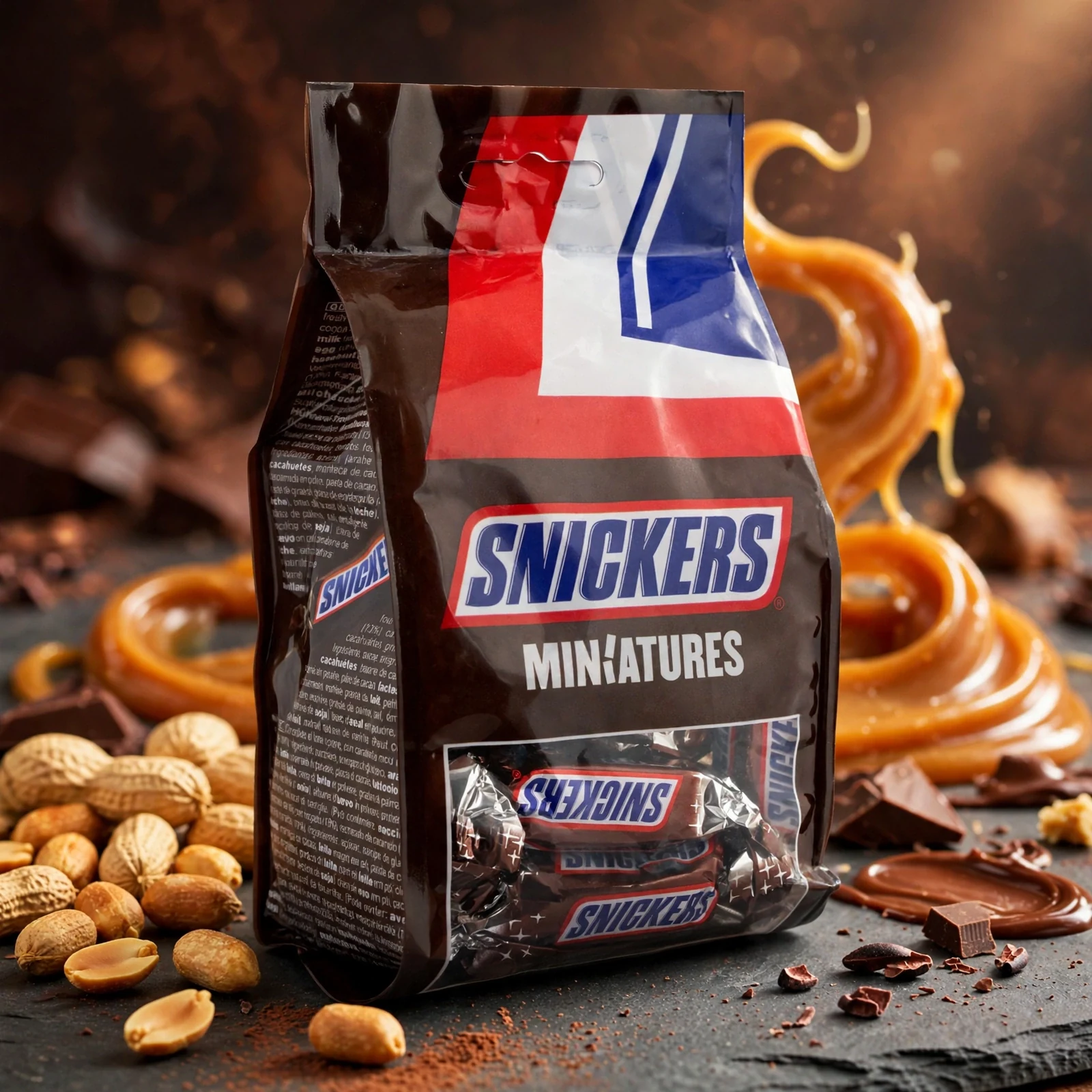 Snickers Miniatures Milk Chocolate Sharing Pouch 220g - Image 2