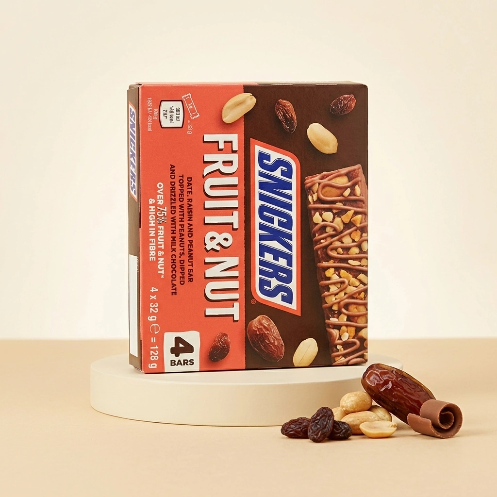 Snickers Triple Treat Fruit & Nut Date Bar Multipack 4x32g