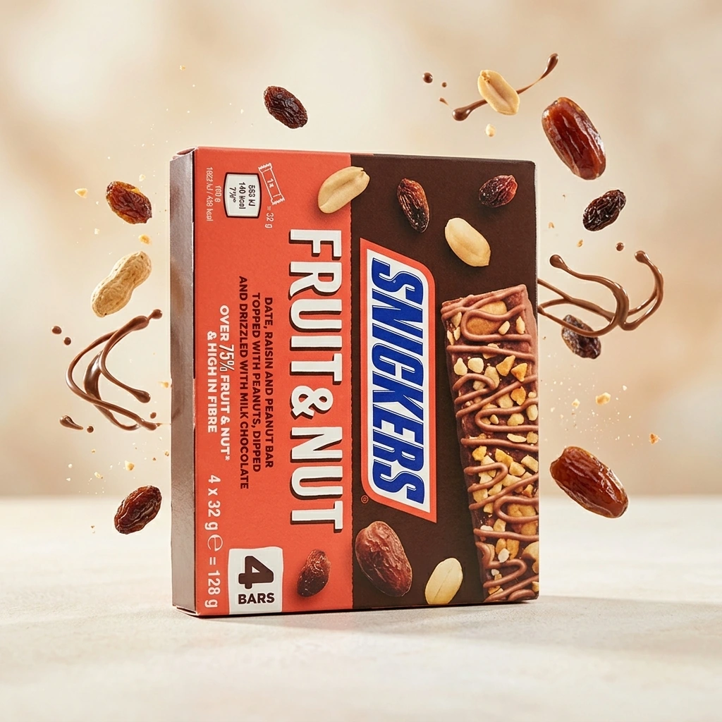 Snickers Triple Treat Fruit & Nut Date Bar Multipack 4x32g - Image 4