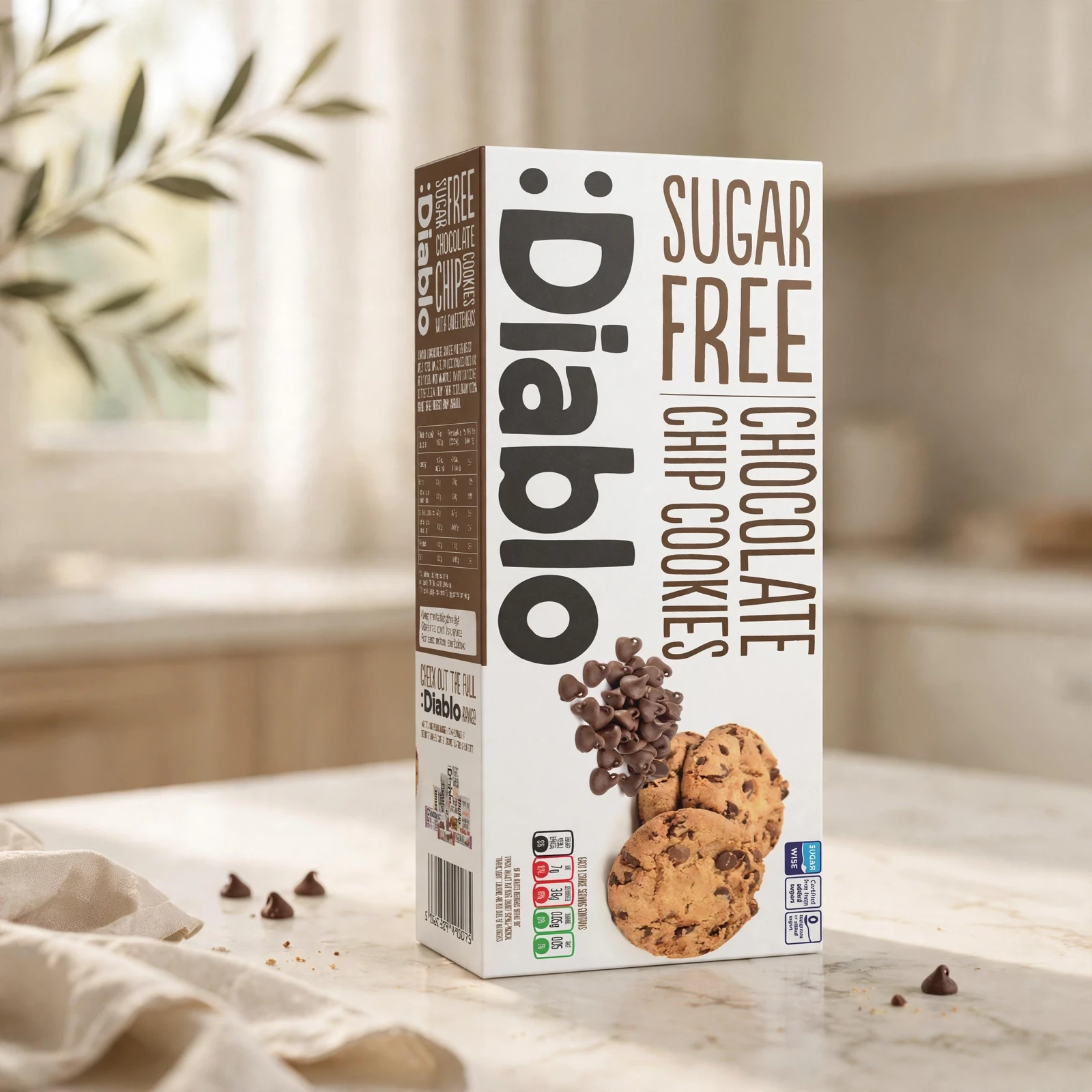 Diablo Sugar Free Chocolate Chip Cookies - Image 3