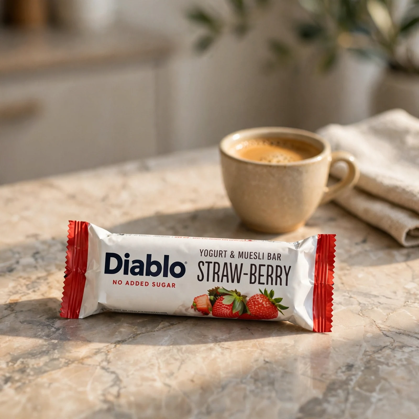 Diablo Yogurt Coated Strawberry Muesli Bar 30g - Image 3