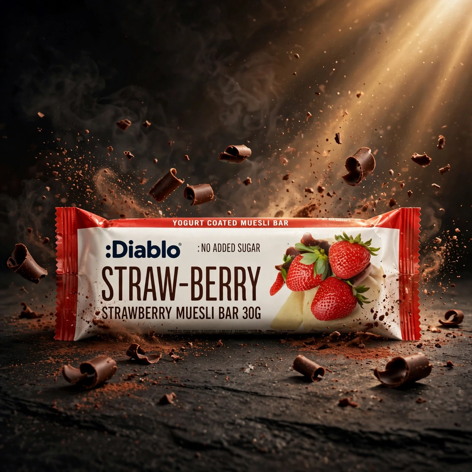 Diablo Yogurt Coated Strawberry Muesli Bar 30g - Image 4