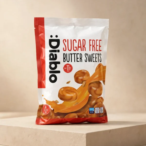 Diablo Sugar Free Butter Hard Sweets 75g