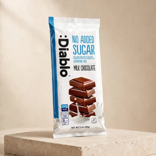 Diablo No Added Sugar Milk Chocolate Bar 85g