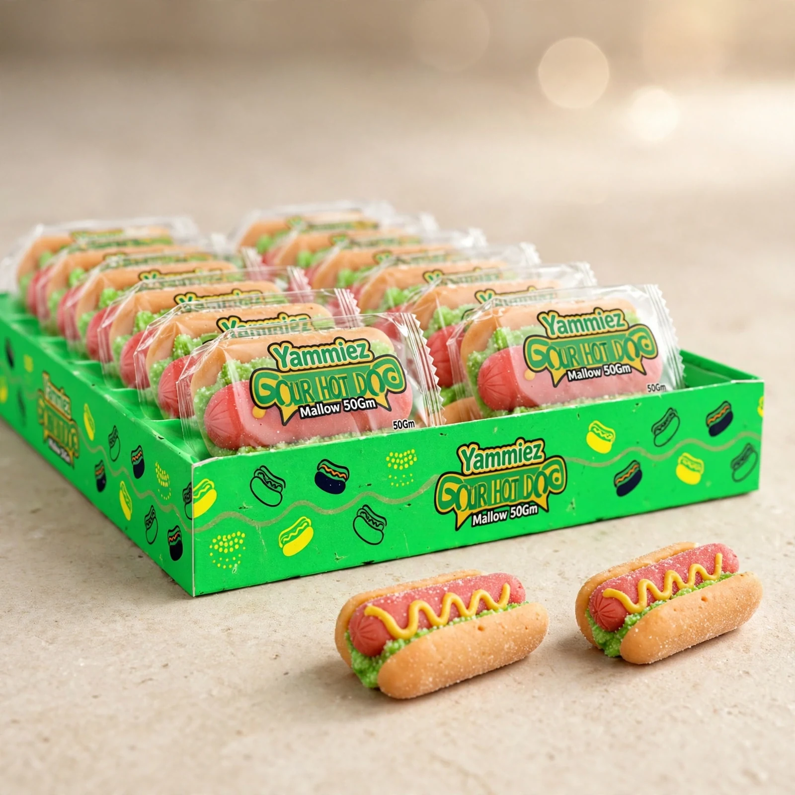 Yammiez Sour Hot Dog Mallow 50g - Image 5