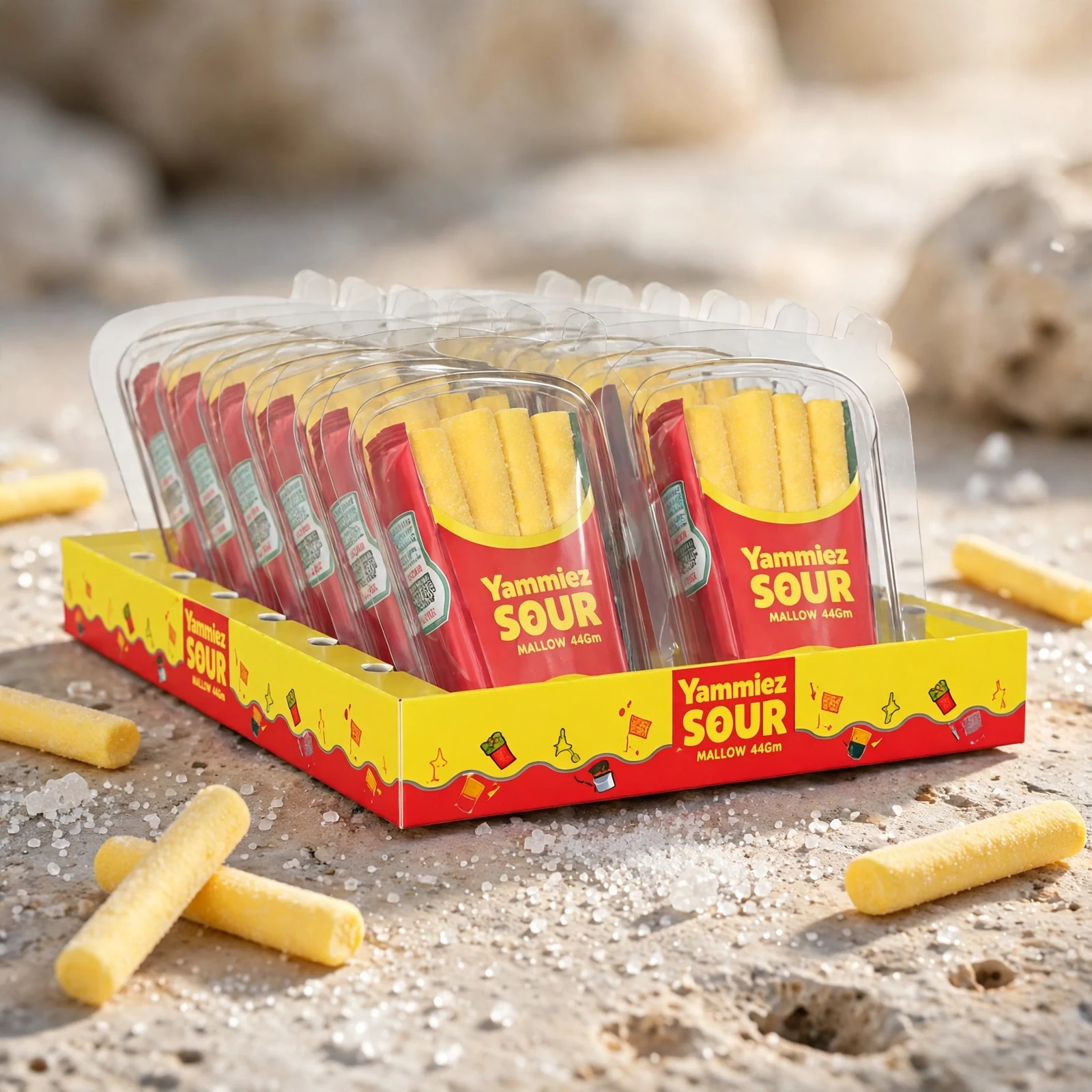 Yammiez Sour Fries Mallow 44g - Image 2