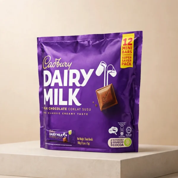 Cadbury Dairy Milk Mini Bars Milk Chocolate Pouch 125g