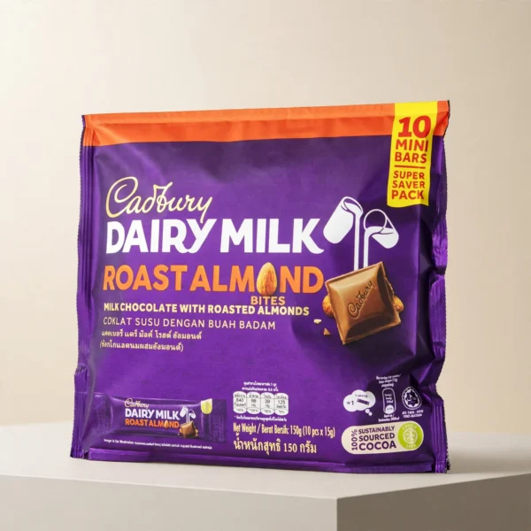 Cadbury Dairy Milk Roast Almond Bites Pouch 125g