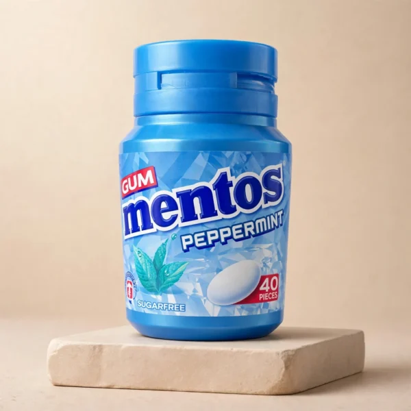Mentos Pure Fresh Peppermint Sugar Free Gum 56g