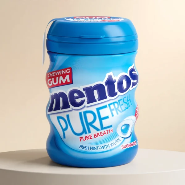 Mentos Pure Fresh Lime Mint Sugar Free Gum 60g