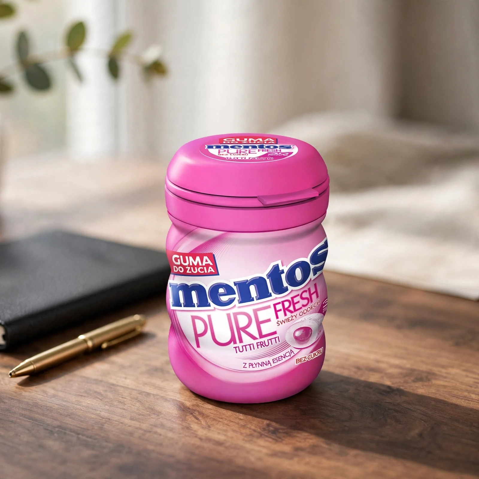 Mentos Pure Fresh Bubble Fresh Sugar Free Gum 60g - Image 3