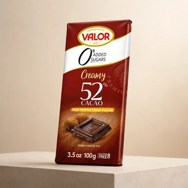 Valor Creamy 52 % With Truffle Cream 100g