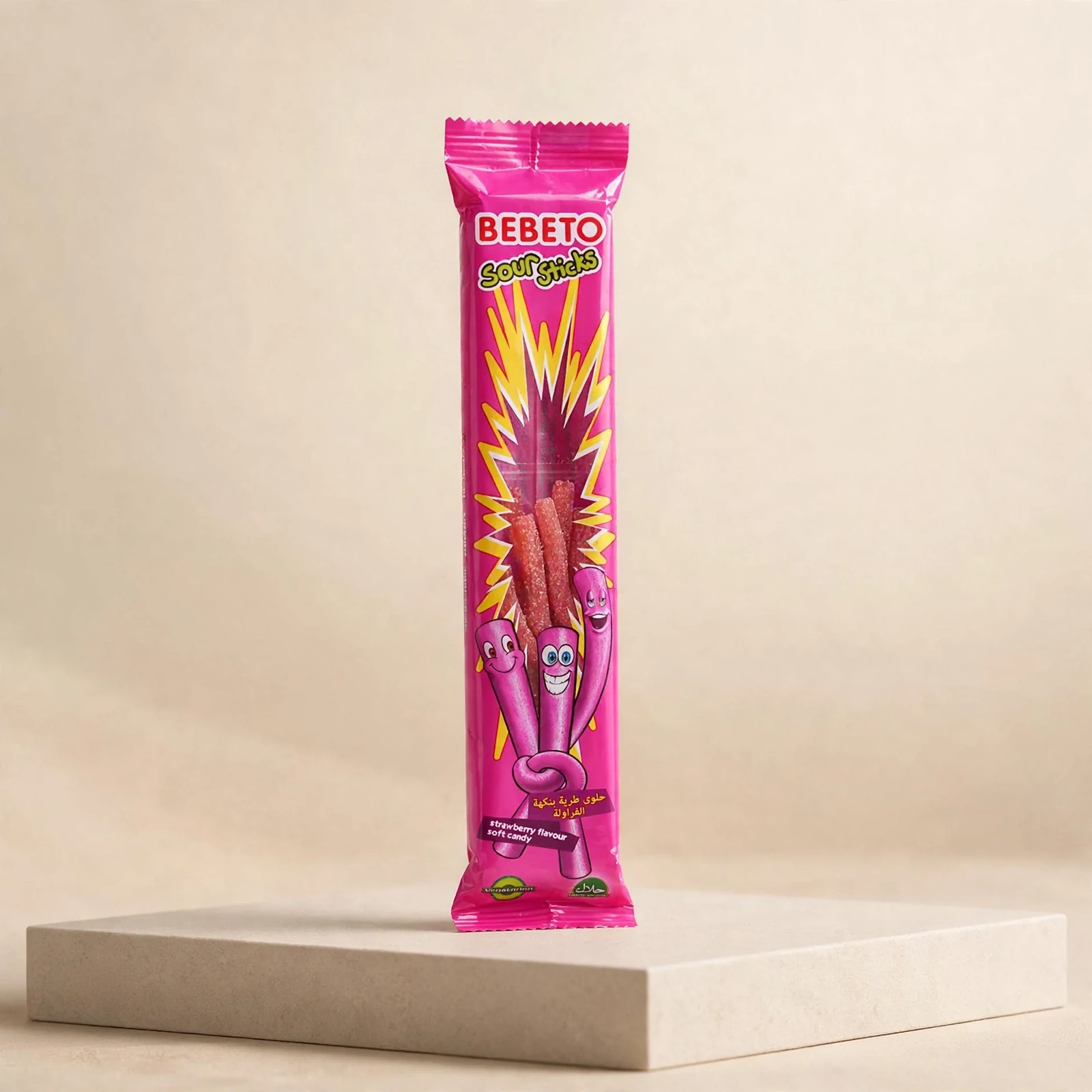 Bebeto Sour Stick Strawberry 30g