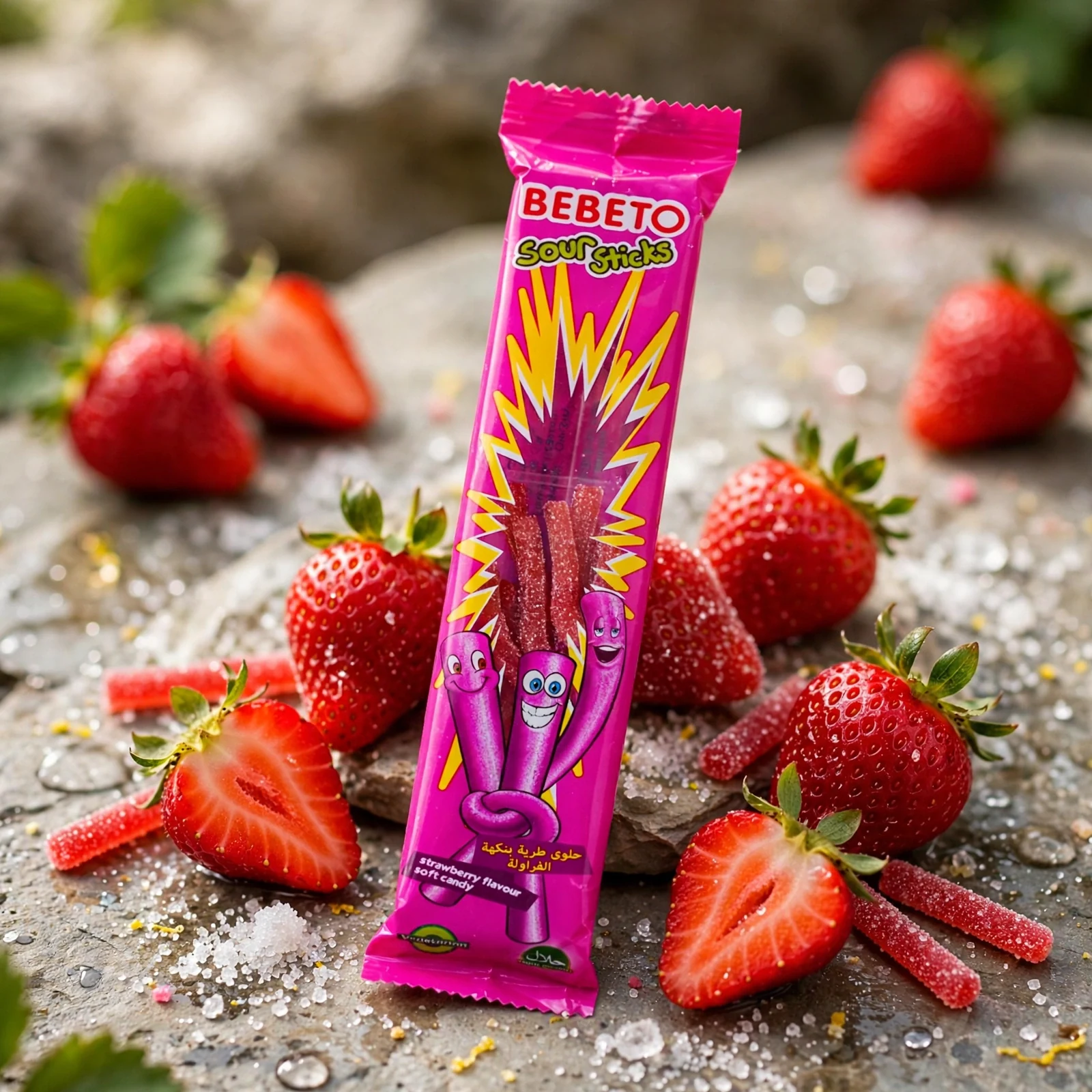 Bebeto Sour Stick Strawberry 30g - Image 2