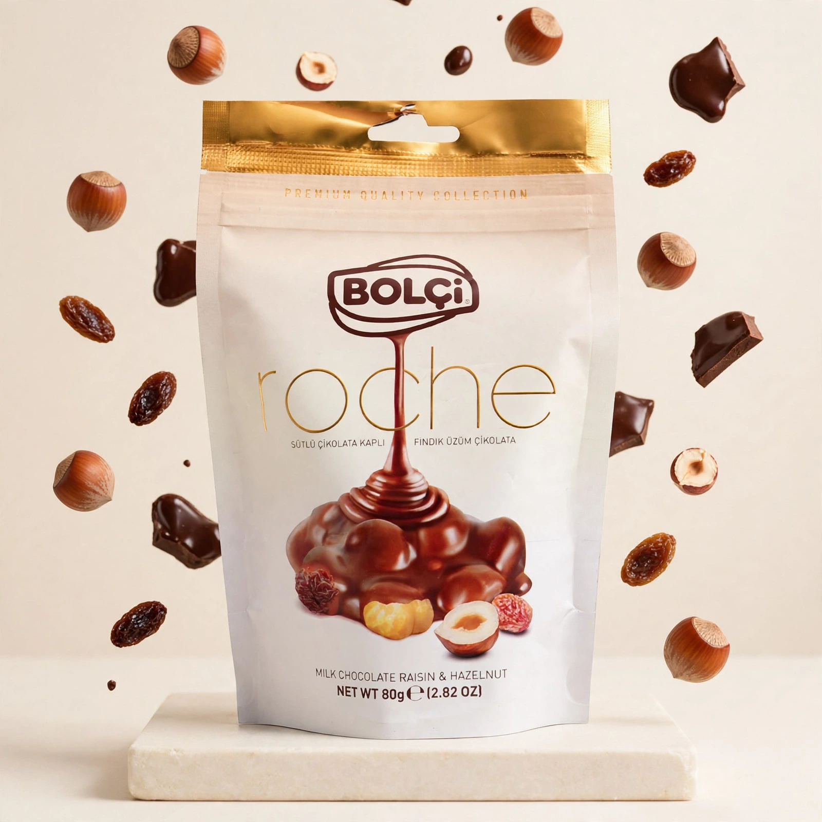Bolci Roche Mil Chcoclate Raisin & Hazulnut 80g - Image 4
